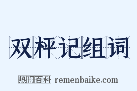 双枰记组词是什么意思的图片